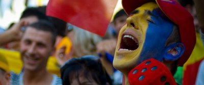 Romania in galben! Suporteri din toata tara au iesit pe strazi