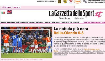 Italienii: Ce umilinta! Cea mai neagra noapte!