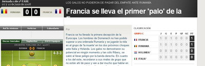 Franta, prima dezamagire!