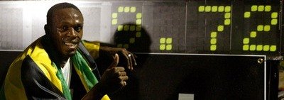 Usain Bolt a stabilit un nou record la suta de metri