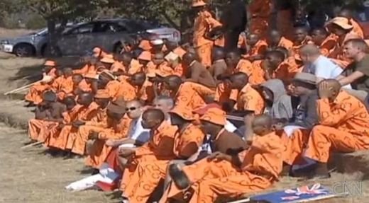 Super imagini! Nationala de PUSCARIASI a Africii de Sud s-a batut cu englezii! VIDEO