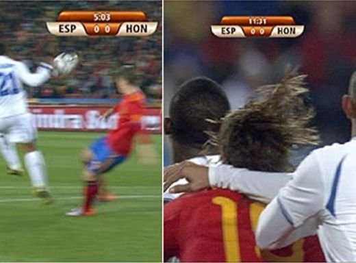 FOTO / Spania ACUZA doua penalty-uri cu Honduras! A avut dreptate arbitrul din Japonia?