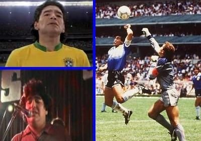 Maradona in tricoul Braziliei, mana lui Dumnezeu &nbsp;si cantecul Marado, Marado! Vezi cele mai tari clipuri cu Maradona! VIDEO