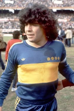 Maradona in tricoul Braziliei, 
