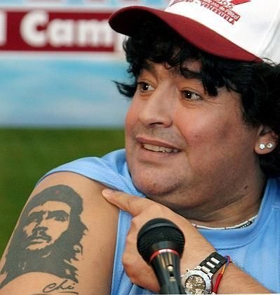 Maradona in tricoul Braziliei, 