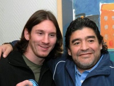 Maradona in tricoul Braziliei, 
