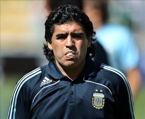 Maradona in tricoul Braziliei, 