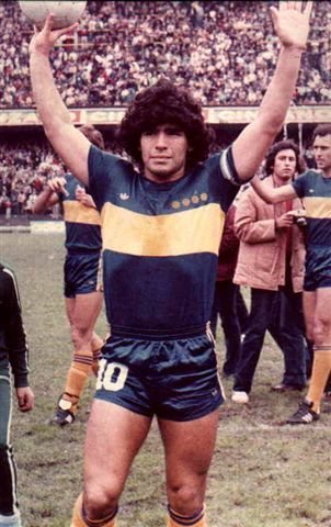 Maradona in tricoul Braziliei, 