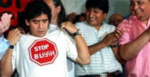 Maradona in tricoul Braziliei, 