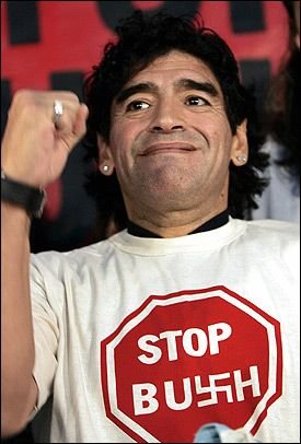 Maradona in tricoul Braziliei, 
