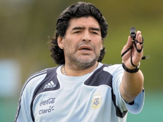 Maradona in tricoul Braziliei, 