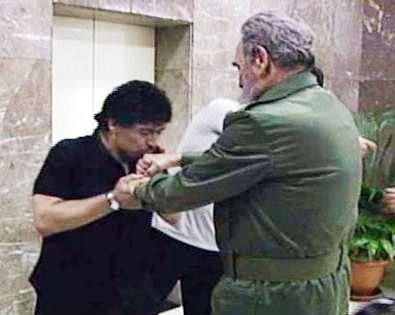 Maradona in tricoul Braziliei, 