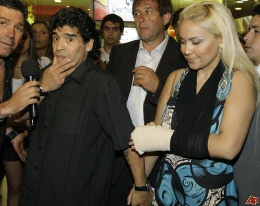 Maradona in tricoul Braziliei, 