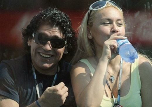 Maradona in tricoul Braziliei, 