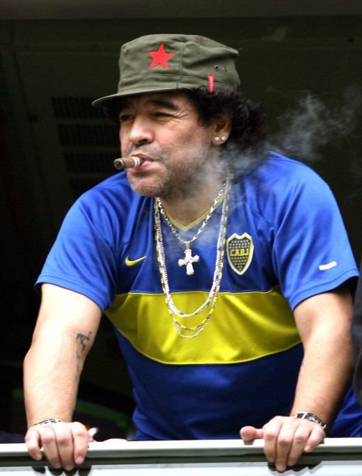 Maradona in tricoul Braziliei, 