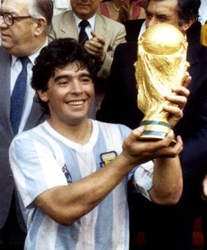 Maradona in tricoul Braziliei, 