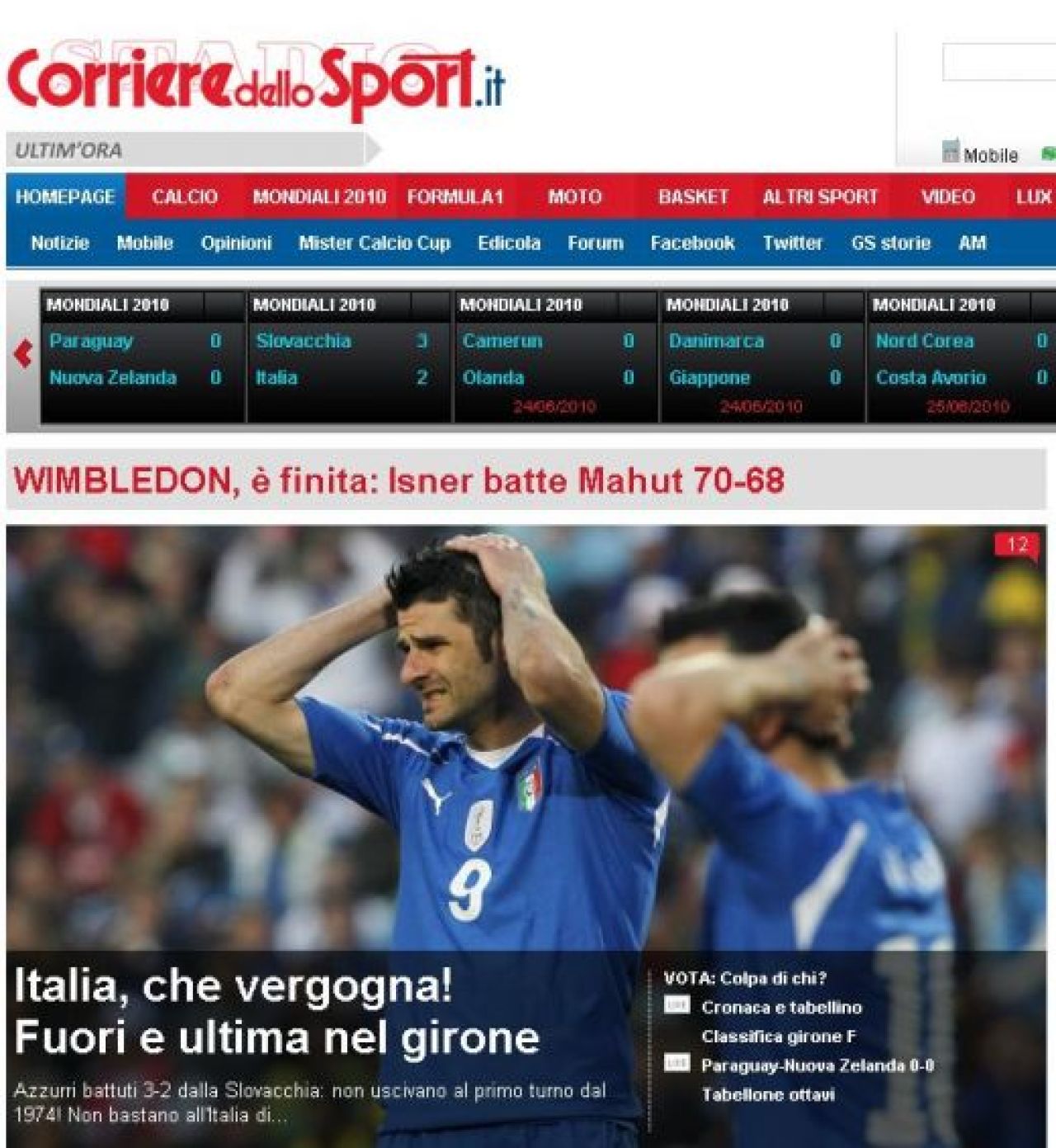 Nationala Italiei, facuta PRAF de presa: