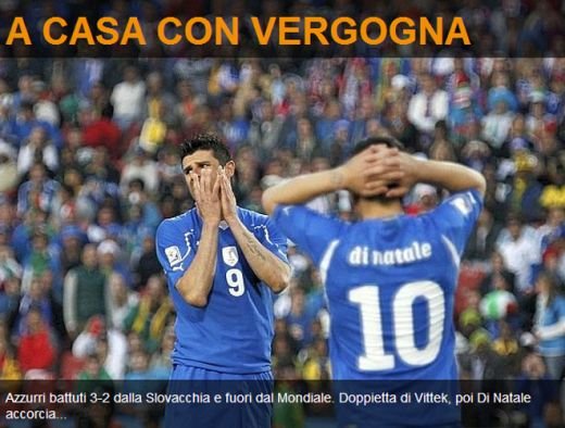 Nationala Italiei, facuta PRAF de presa: 