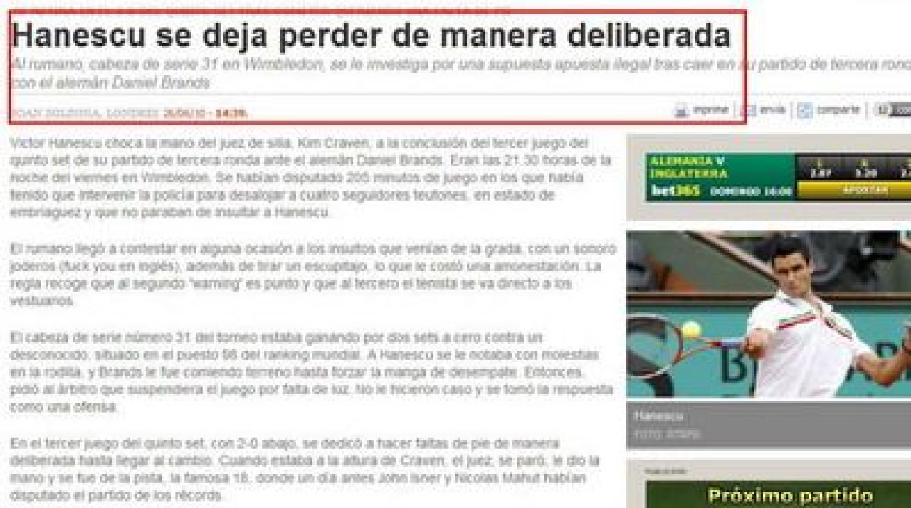 Marca: Hanescu investigat pentru pariuri ilegale: a pierdut intentionat!_3