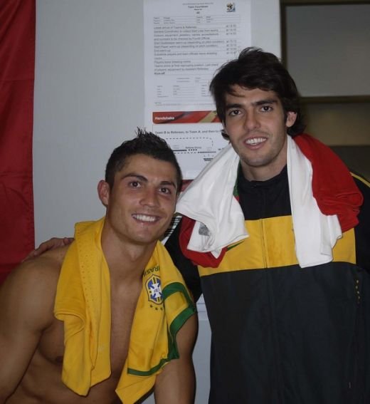 Brazilia - Portugalia, meciul prieteniei ! Kaka si Ronaldo si-au pus poze pe Twitter: