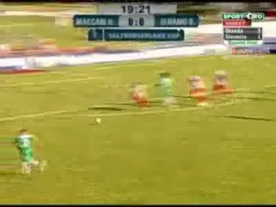 VIDEO LUFT clasic! Vezi cum a ratat un jucator de la Maccabi in meciul cu Dinamo!