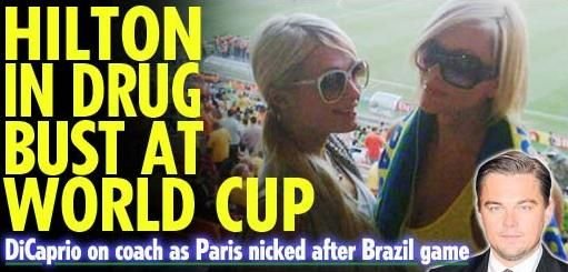 Paris Hilton a fost ARESTATA la meciul Brazilia - Olanda pentru posesie de droguri!