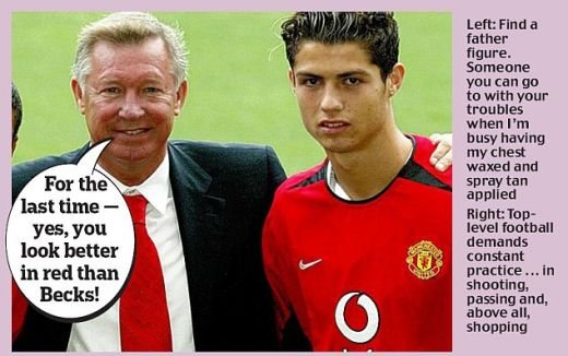 Prima poza cu Cristiano Jr! :) 16 moduri sa faci misto de Cristiano Ronaldo!_8