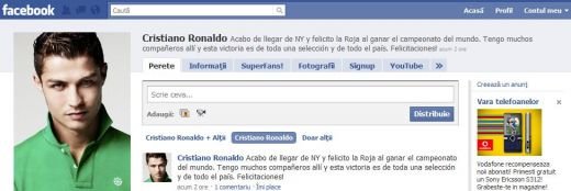 Cristiano Ronaldo a FELICITAT Spania! Vezi ce mesaj a trimis pe Facebook: