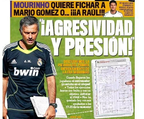 FOTO! Asa va arata Real Madrid sub comanda lui Mourinho! Vezi FISELE tactice aduse la antrenament!_3