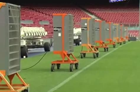 VIDEO! Ultima inventie la Barcelona! Au adus ventilatoare GIGANT pe teren ca sa scape de caldura infernala!