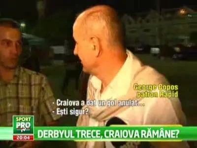 VIDEO! Copos a tinut cu Craiova! Cum a reactionat la golul anulat aiurea la Mihai Costea!