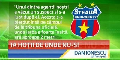 Cum au scapat hotii din Ghencea: "Au fugit in iarba de 2 metri de langa stadion!"