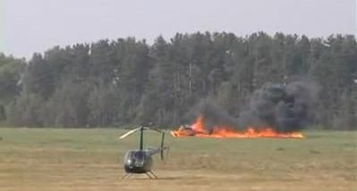 Video socant: elicopterul a cazut si a explodat la un concurs sportiv!