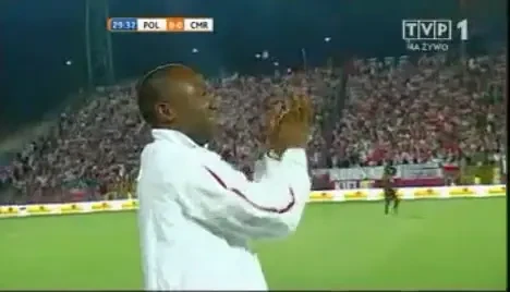 Eto'o a inscris primul gol in meciul cu Polonia!