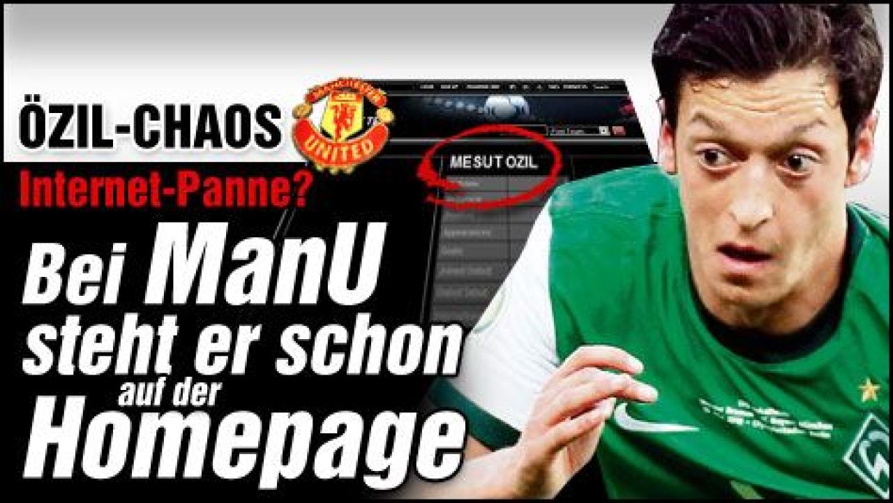 FOTO! Manchester United l-a transferat pe Ozil pe INTERNET!! L-au pus pe site-ul oficial!_1