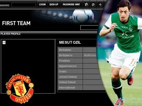 FOTO! Manchester United l-a transferat pe Ozil pe INTERNET!! L-au pus pe site-ul oficial!_2