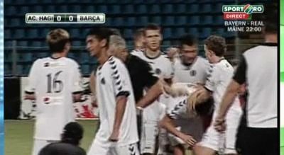 Un lob de senzatie si un autogol penibil! VIDEO: Academia Hagi 2-2 Barcelona!