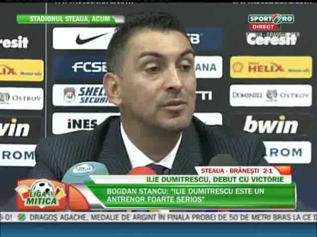 "Stancu e extraordinar, Kapetanos nu pleaca!" Cum a trait Ilie Dumitrescu primul meci in Ghencea!