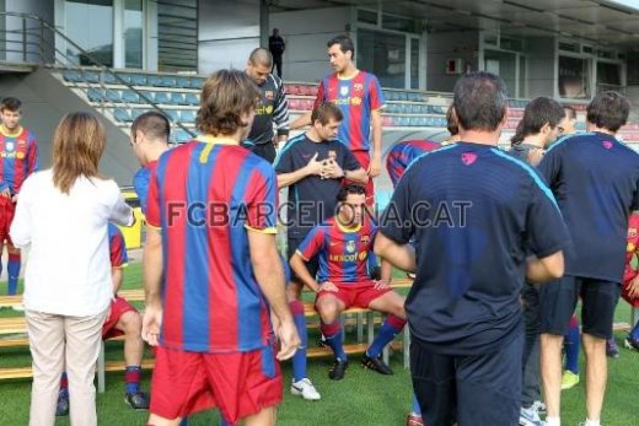 VIDEO Cum s-au distrat Messi si Villa la fotografia OFICIALA a Barcelonei!_4