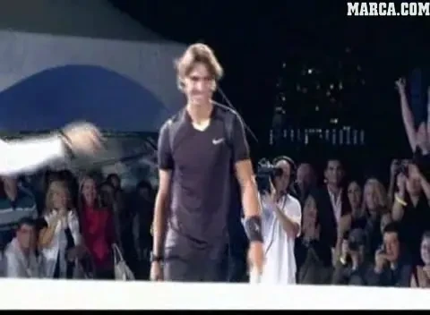 VIDEO / Nadal, Federer si Sharapova, DEMONSTRATIE de tenis si mult show!