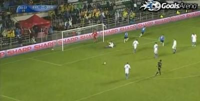 VIDEO: Portarul promovat de Zenga putea ingropa Italia! Vezi gafa prin care Estonia a deschis scorul