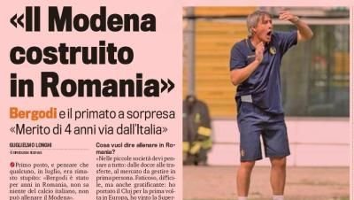 Bergodi il ataca DUR pe Gigi Becali in Gazzetta dello Sport: 