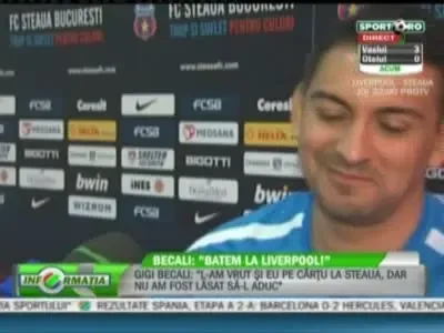 Ilie Dumitrescu NU se teme de Liverpool: "O sa practicam acelasi stil de joc!" Ce sanse are Steaua?