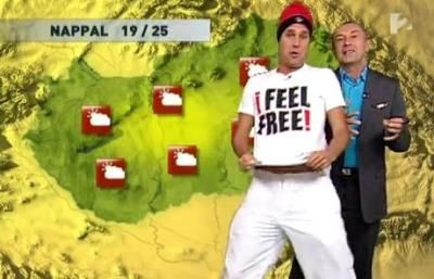 VIDEO / Jimmy Jump a intrat peste Busu din Ungaria si a prezentat Vremea!