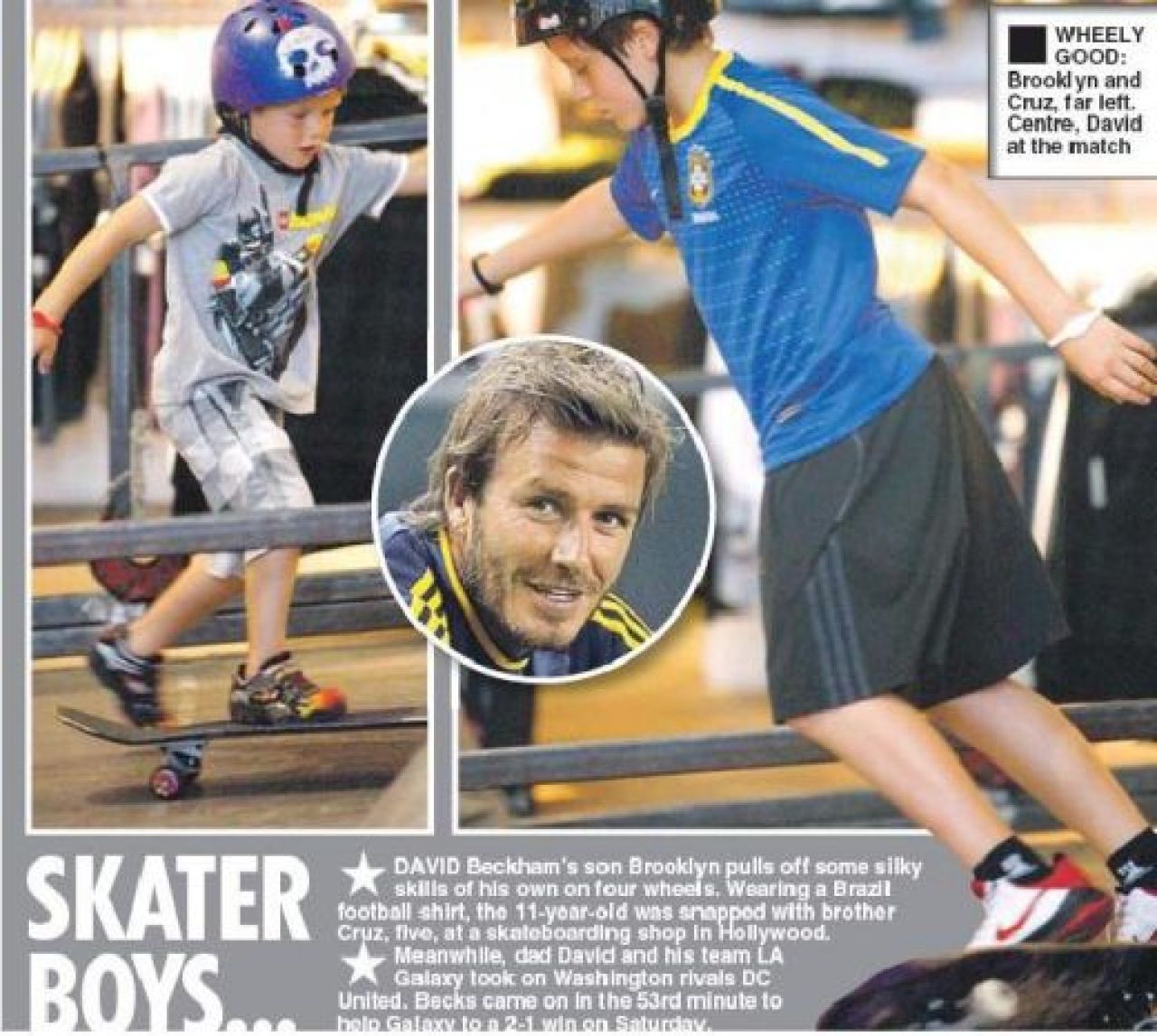Romeo Beckham, noul geniu in lumea modei! Fratii lui s-au apucat de skateboard!_3