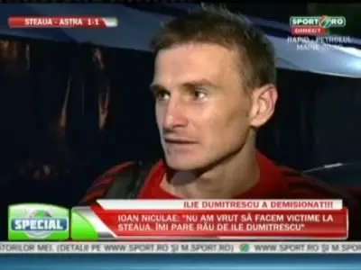 Imagini incredibile la stadionul Ghencea! Goian, luat pe sus de un jandarm ca a blocat strada si da interviuri :))