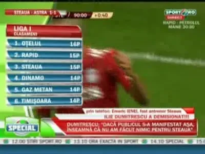 Ienei: Ilie este un om slab de tot! De cate ori n-au strigat fanii demisia?!