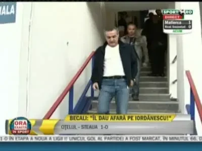 Gigi a plecat in min 80! Asta e circ, il dau afara pe Edi! Sunt cel mai mare prost ca nu i-am dat garantia lui Piturca! Ramai pentru VIDEO