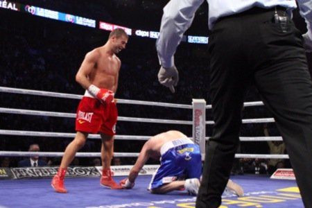 VIDEO Bute ramane campion mondial: l-a facut KO pe Brinkley in runda a 9-a! VEZI IMAGINI!_11