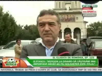 Becali a cerut ajutor divin inainte de derby: E de ajuns sa batem cu 1-0